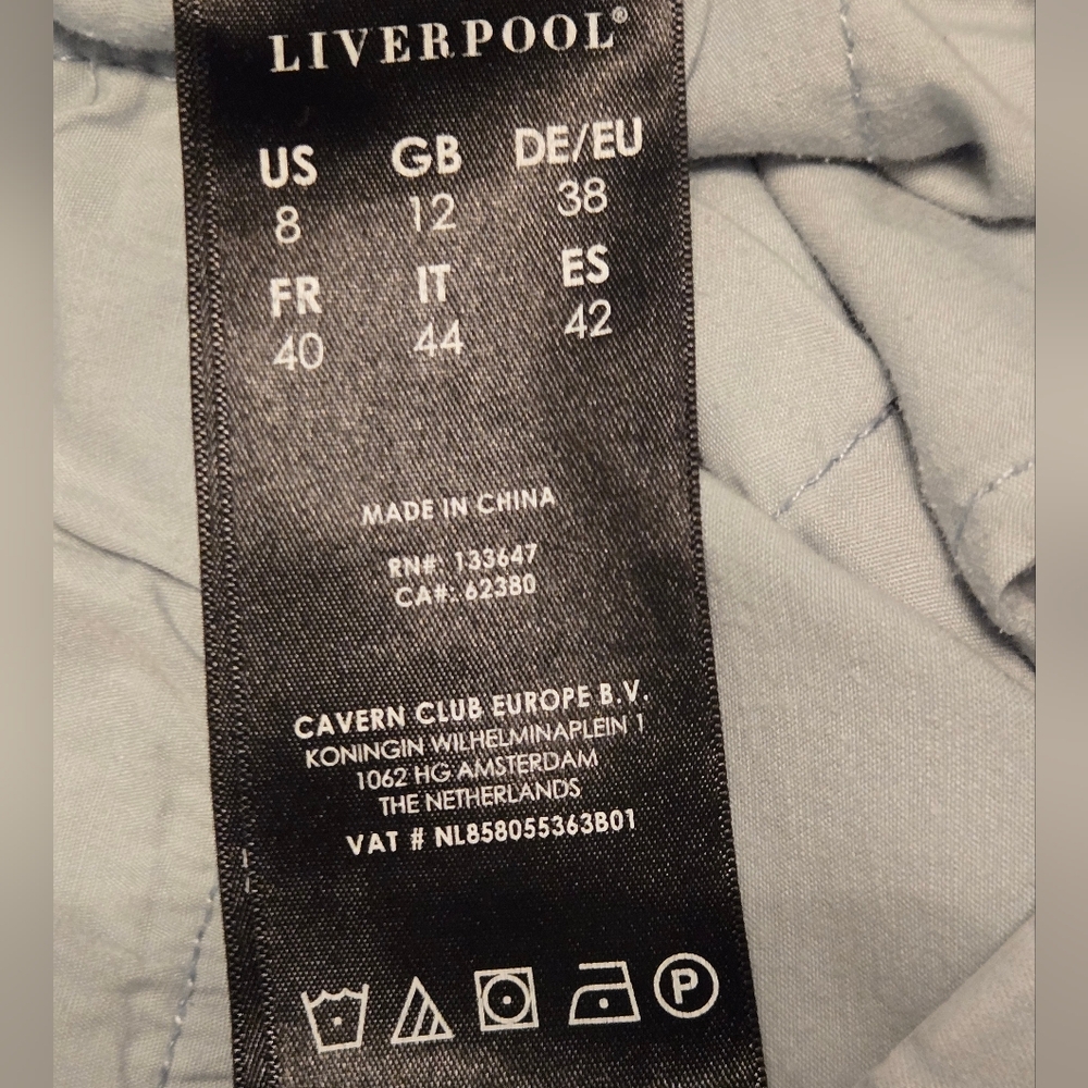 Liverpool Light Blue Ryder Trouser Size 8 - Picture 13 of 13